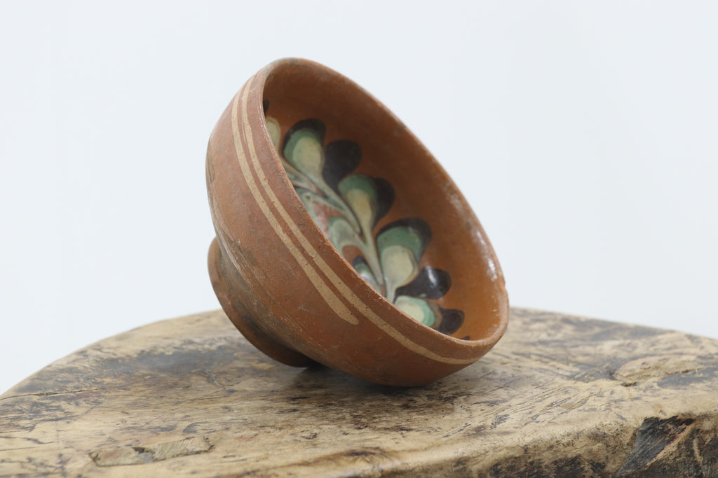Vintage european terracotta decorative bowl 