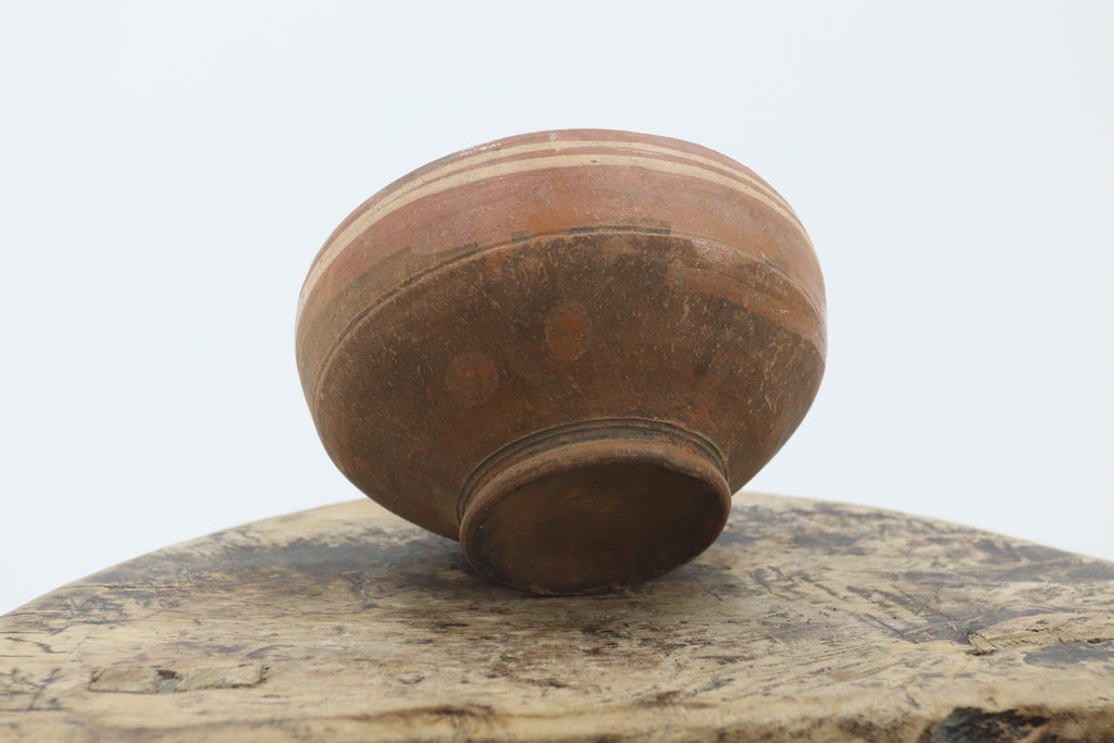 Vintage european terracotta decorative bowl 