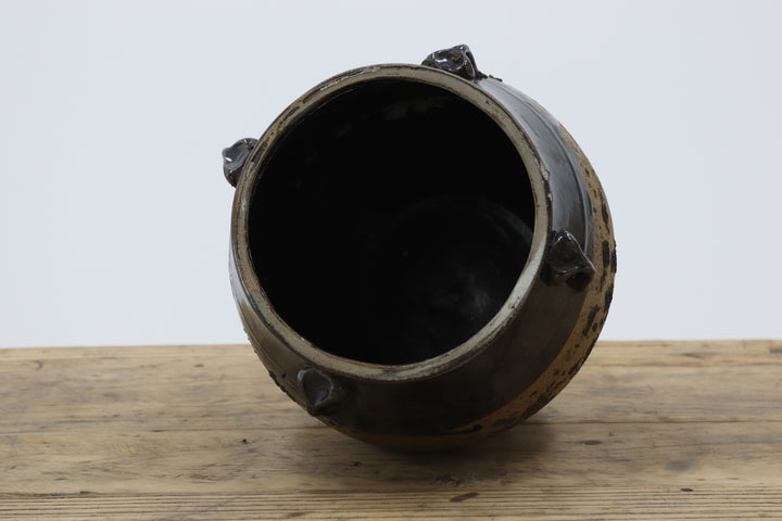 Vintage asain black persurving bowl