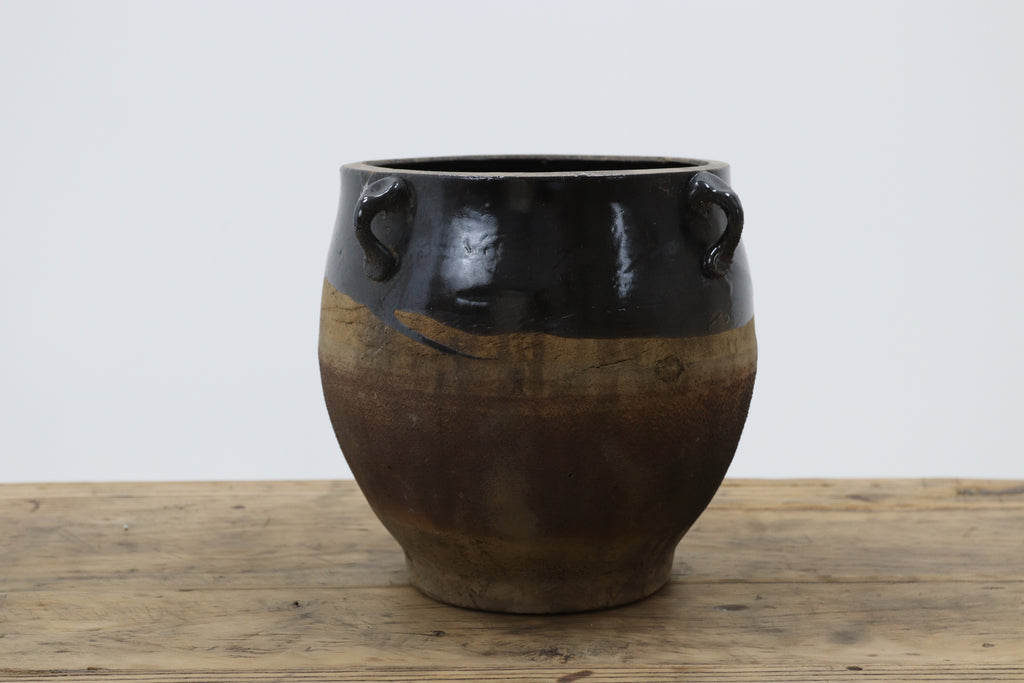 Vintage asian black preserving  bowl