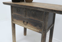 Load image into Gallery viewer, Vintage asian painted console table