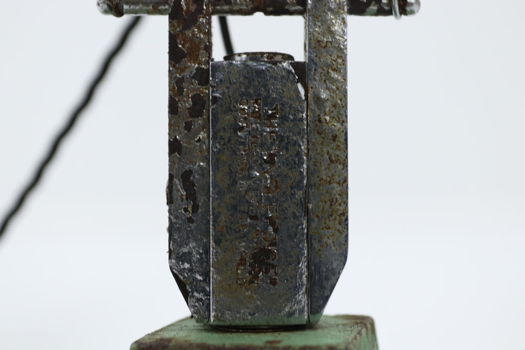 Vintage green table lamp 
