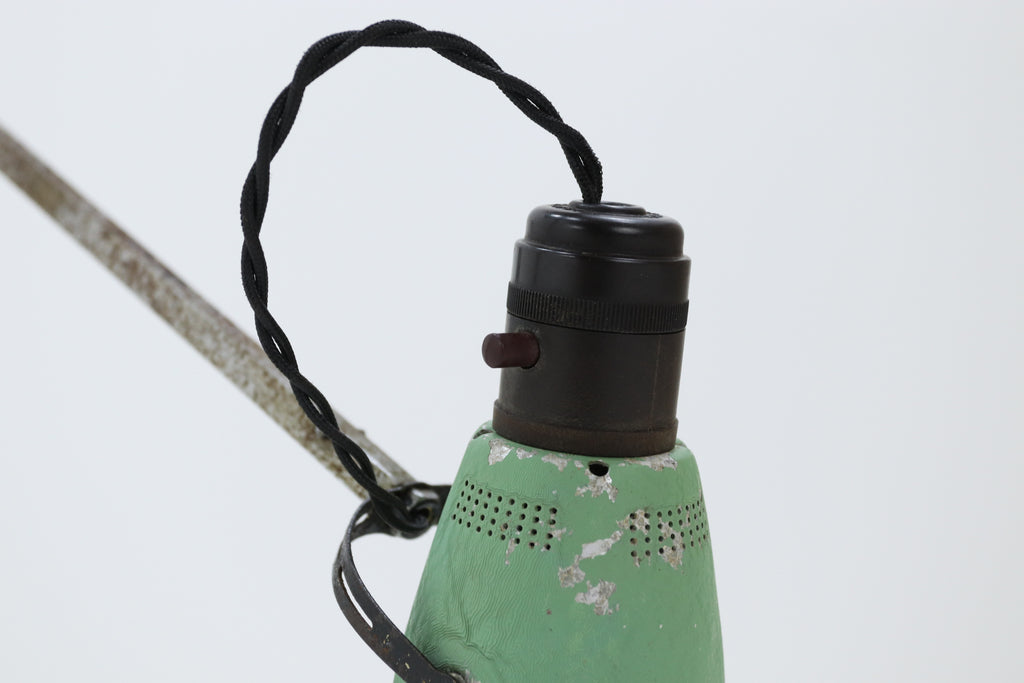 Vintage green table lamp 