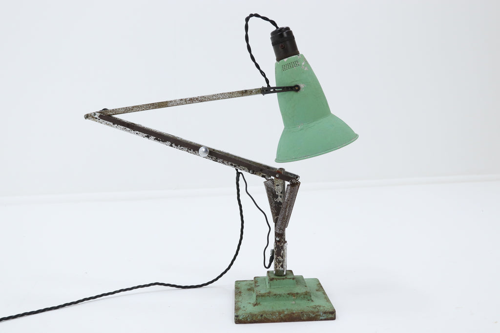 Vintage green table lamp 