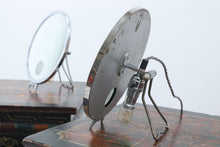 Load image into Gallery viewer, Vintage glass lighted desk mirror lamp