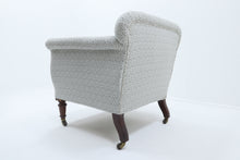 Load image into Gallery viewer, Vintage 19th century upholstered tub chair