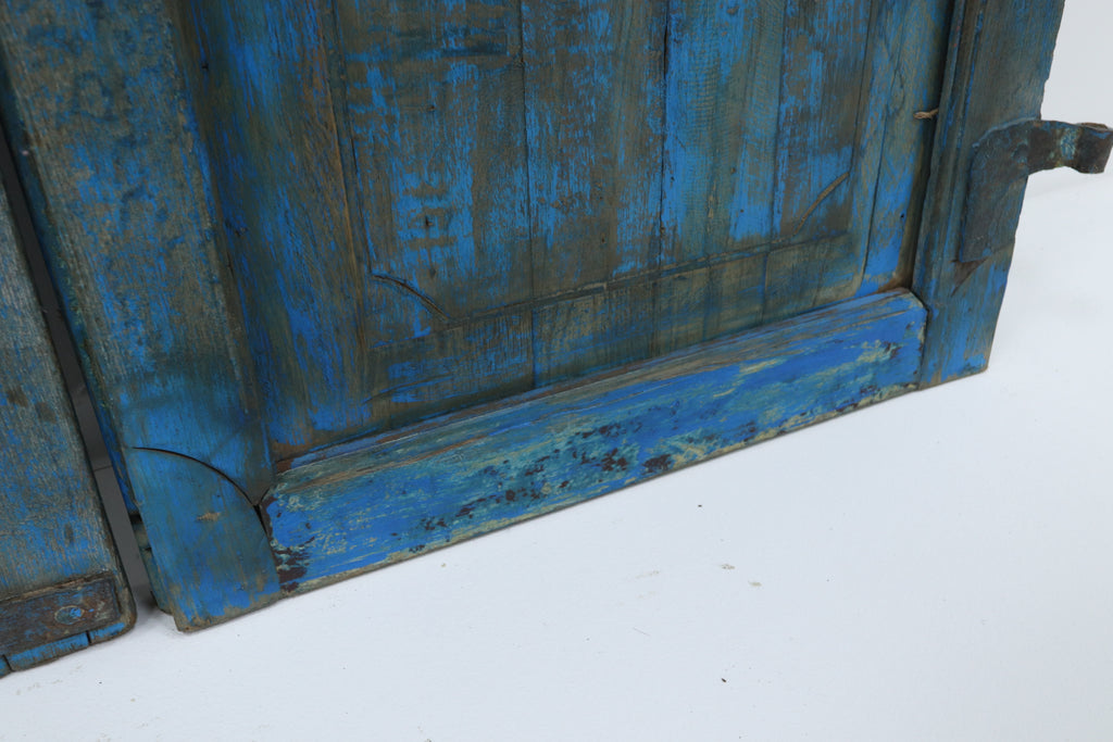 Vintage wooden antique asian pair of doors 