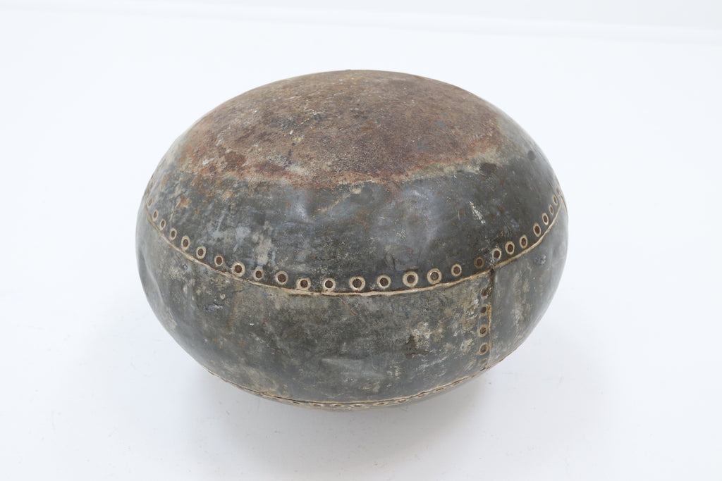 Antique Indian Riveted Metal Water Pot
