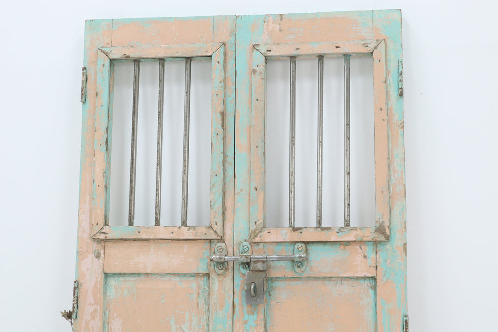 Vintage wooden handmade painted doors