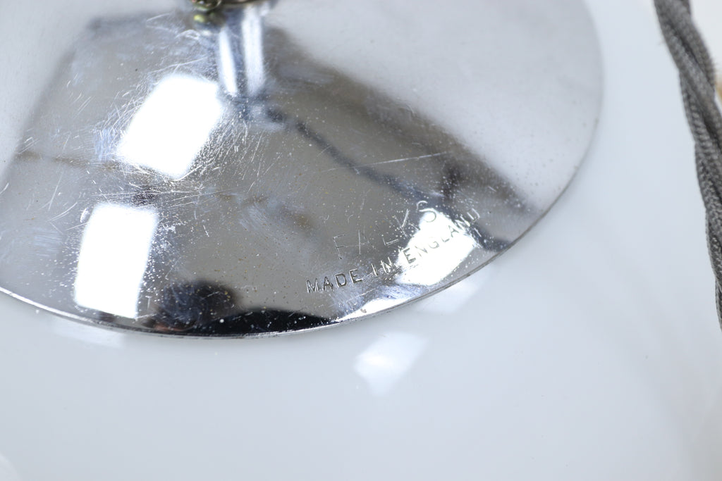 Vintage church glass pendant lamp