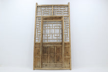 Load image into Gallery viewer, Vintage 19th century wooden courtyard home doors with frame