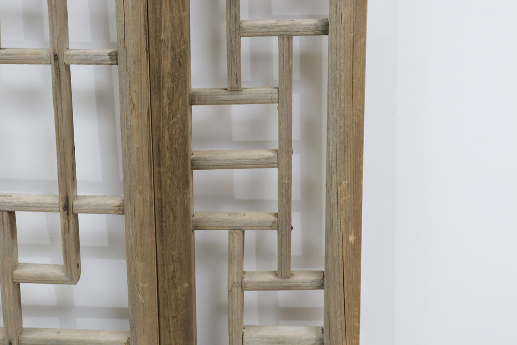 Vintage 19th century wooden courtyard home doors with frame