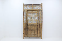 Load image into Gallery viewer, Vintage 19th century wooden courtyard home doors with frame