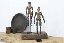 Load image into Gallery viewer, Vintage handmade articulated dolls with original paint  