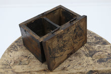 Load image into Gallery viewer, Vintage asian wooden seal stamp container