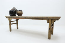 Load image into Gallery viewer, Vintage 1890’s wooden asain bench