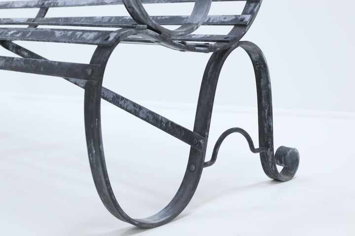original handmade metal galvanised seat locally made yorkshire 