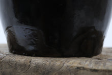 Load image into Gallery viewer, Antique asian ceramic black pot 