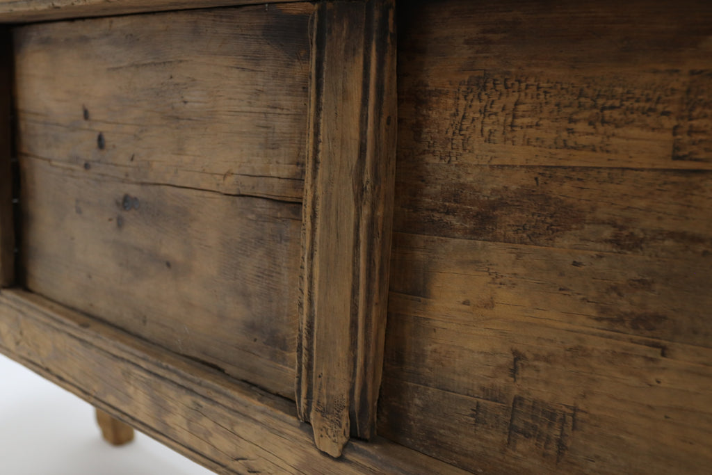 asian wood storage console side cabinet