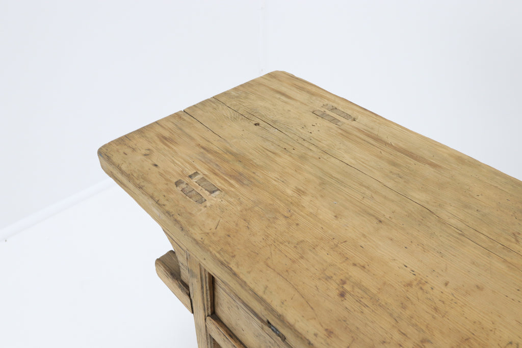 asian wood storage console side cabinet