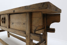 Load image into Gallery viewer, asian wood storage console side cabinet