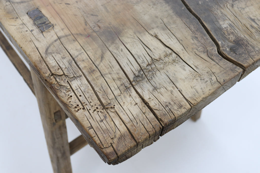Rustic Wooden Low Bench Sideboard cabinet