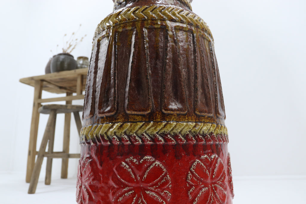 antique retro ceramic urn vessel  
